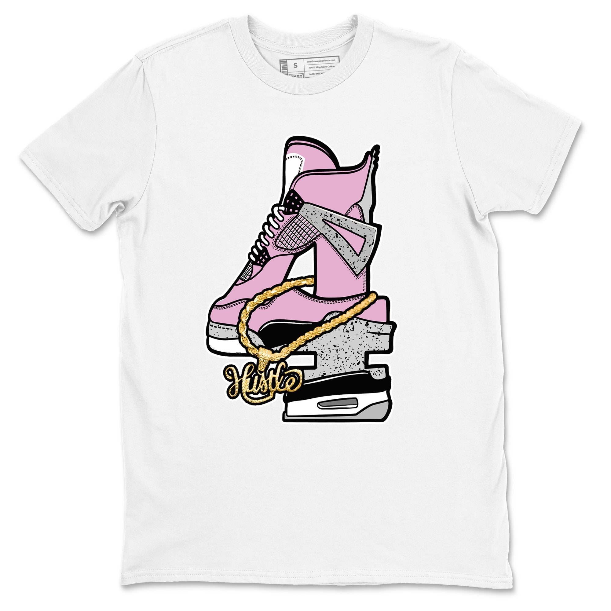 Hustle Number 4 Sneaker Tees - Air Jordan 4 Orchid