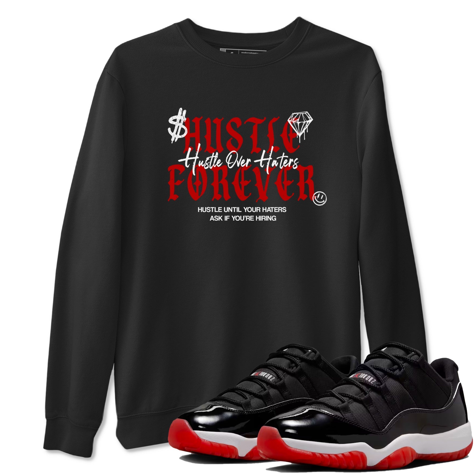 Hustle Over Haters Sneaker Tees - Air Jordan 11 Bred