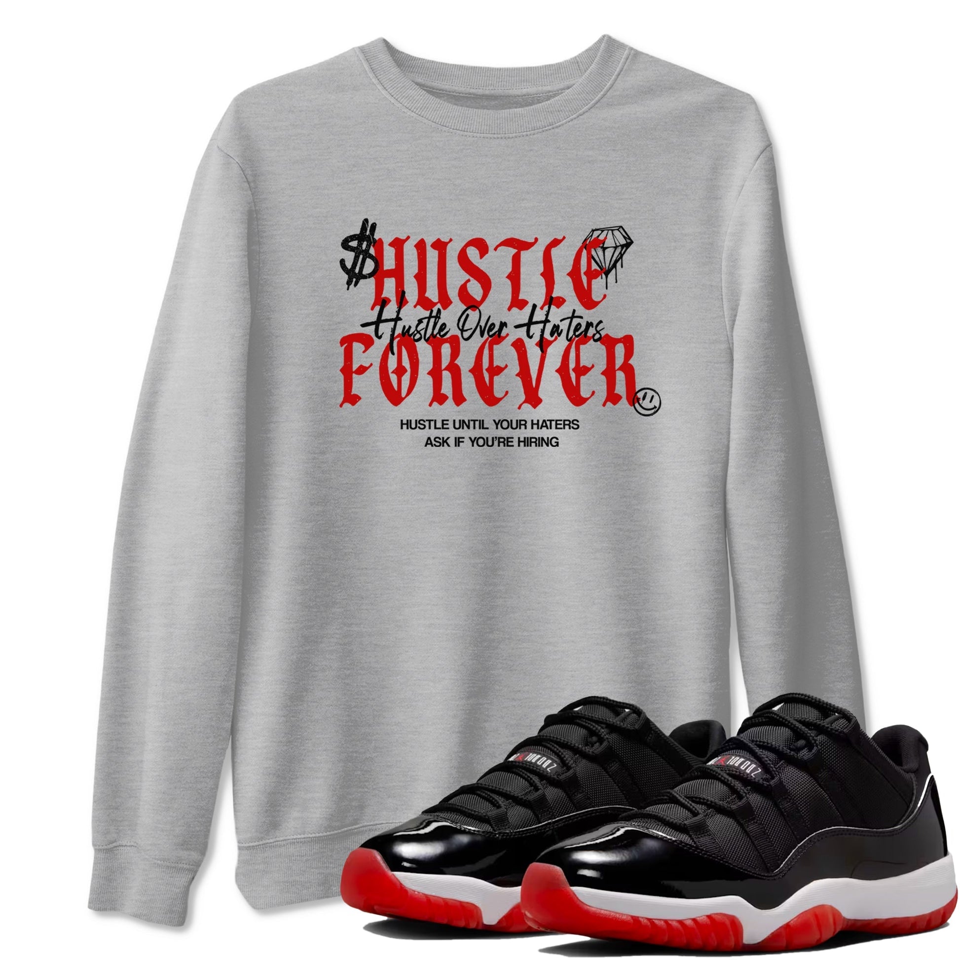 Hustle Over Haters Sneaker Tees - Air Jordan 11 Bred