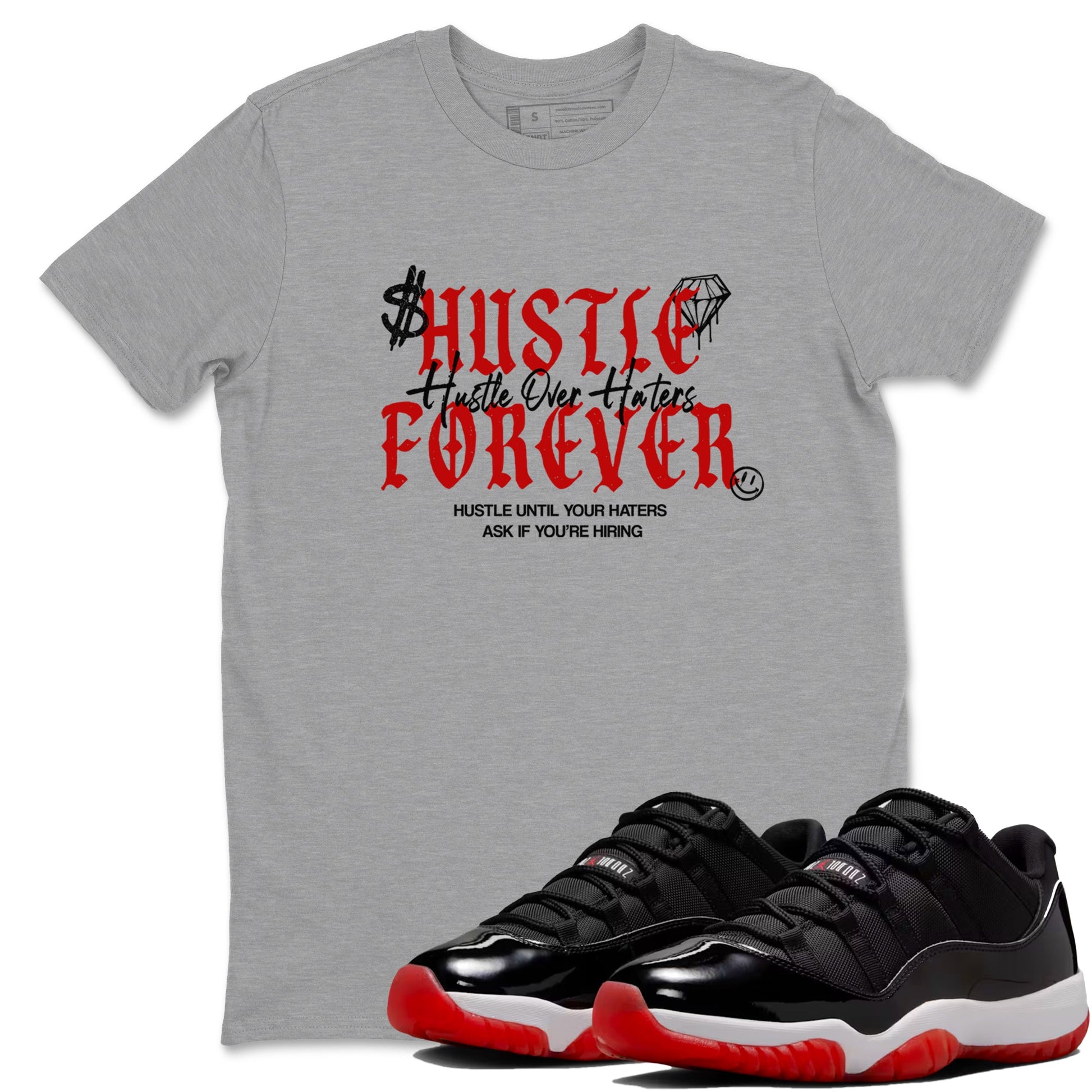 Hustle Over Haters Sneaker Tees - Air Jordan 11 Bred