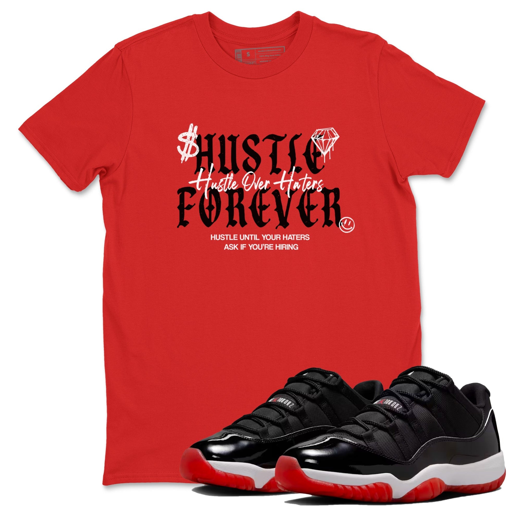 Hustle Over Haters Sneaker Tees - Air Jordan 11 Bred