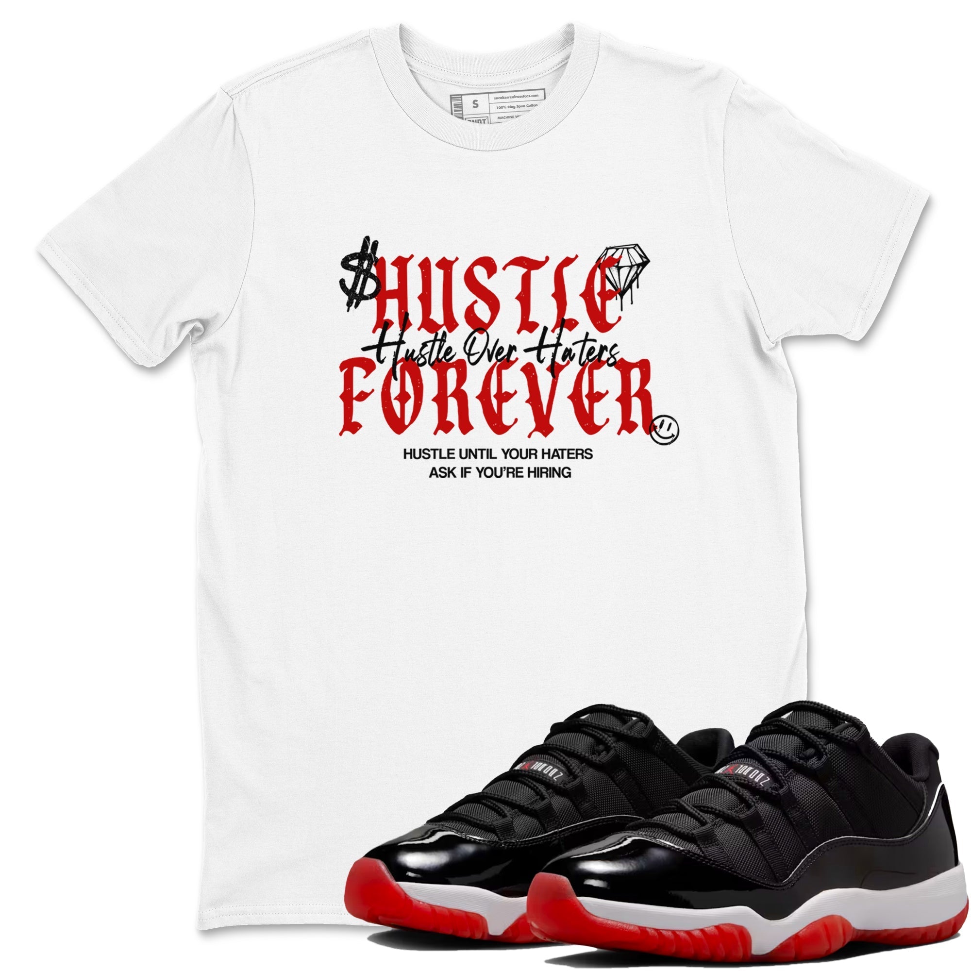 Hustle Over Haters Sneaker Tees - Air Jordan 11 Bred