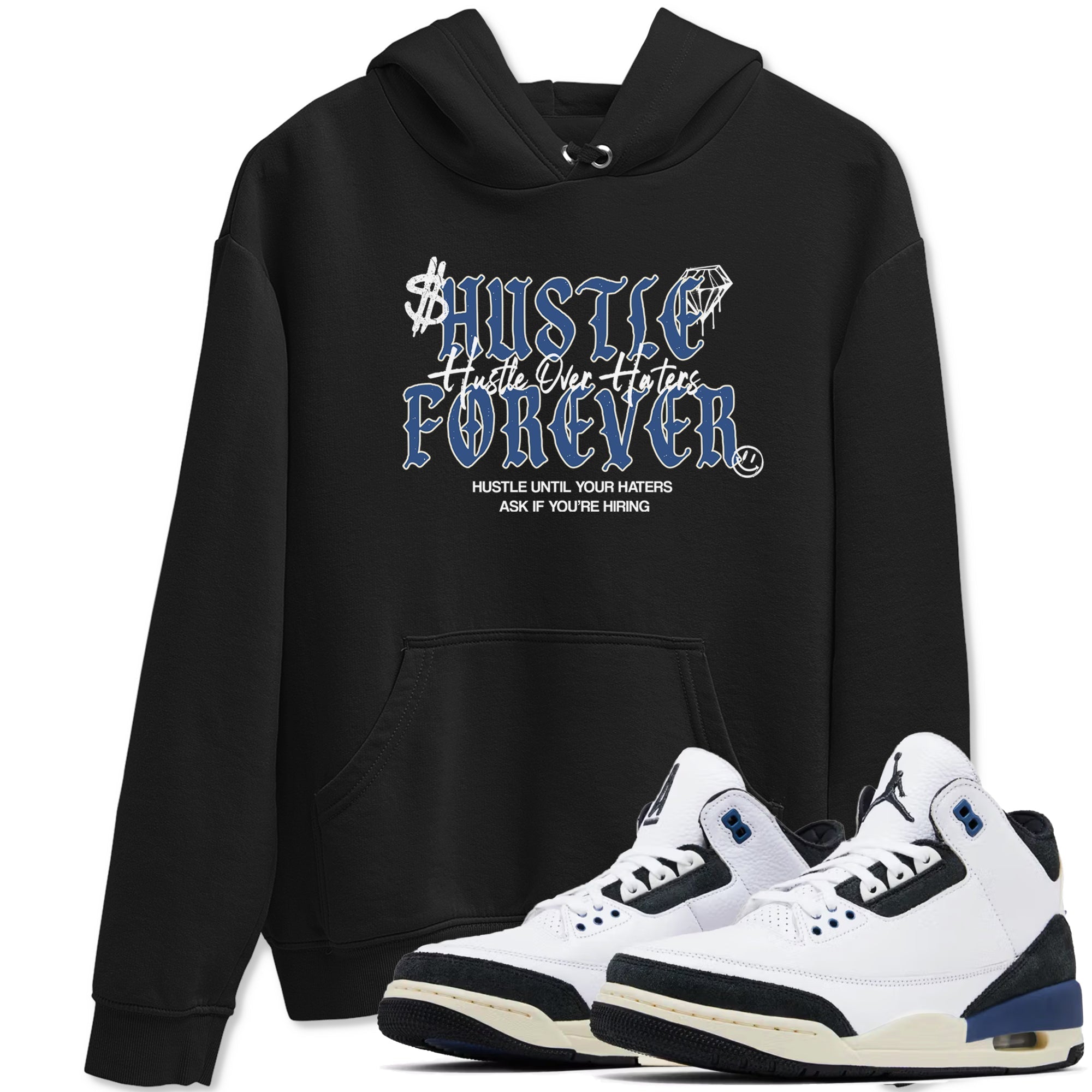 Hustle Over Haters Sneaker Tees - Air Jordan 3 A Ma Maniere x Diffused Blue