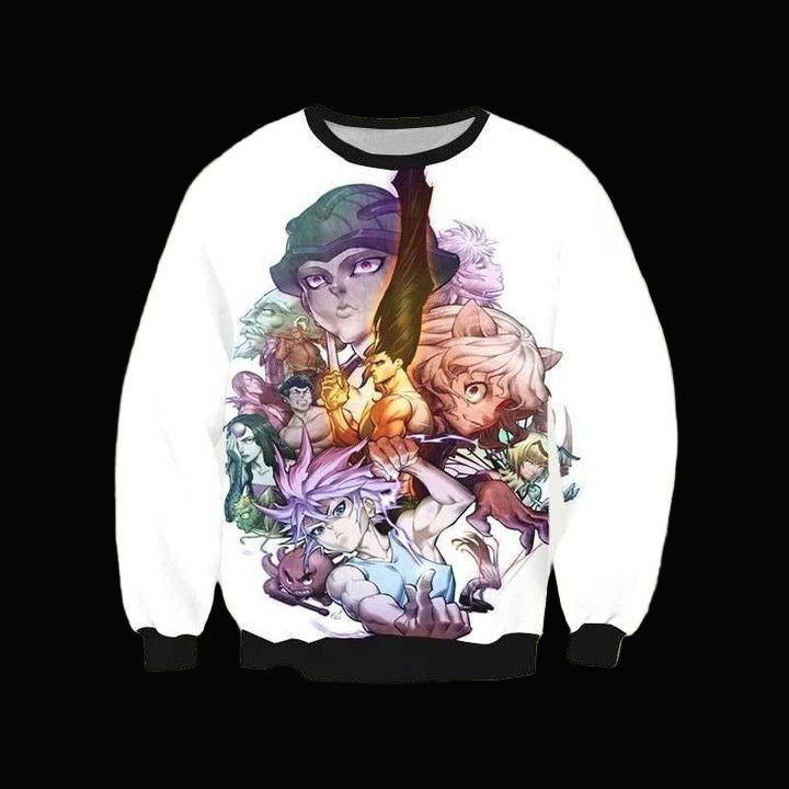 Hxh All Characters Sweater ? Hunter X Hunter 3D Printed Sweater ? Usalast