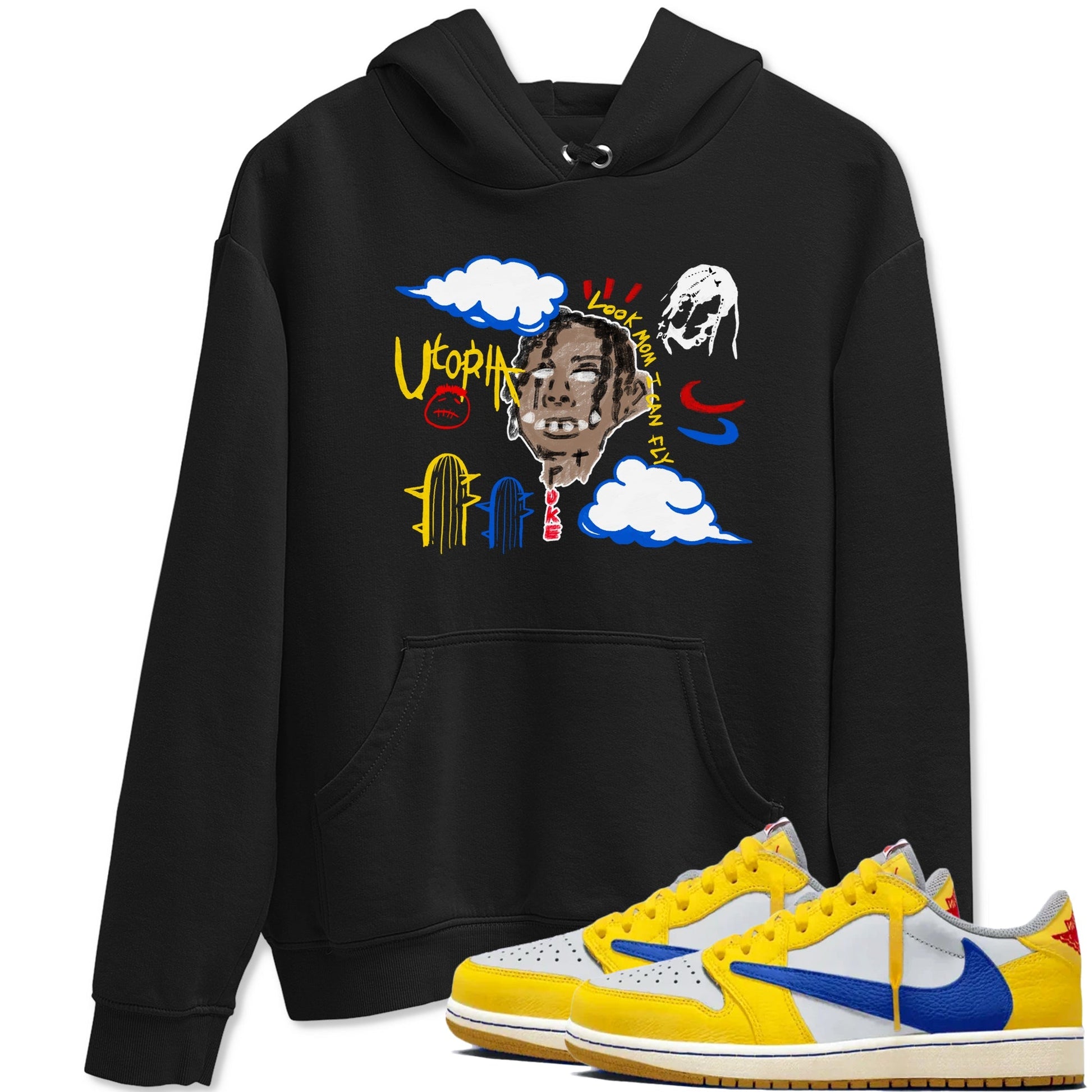 I Can Fly Sneaker Tees - Air Jordan 1 Travis Scott Canary