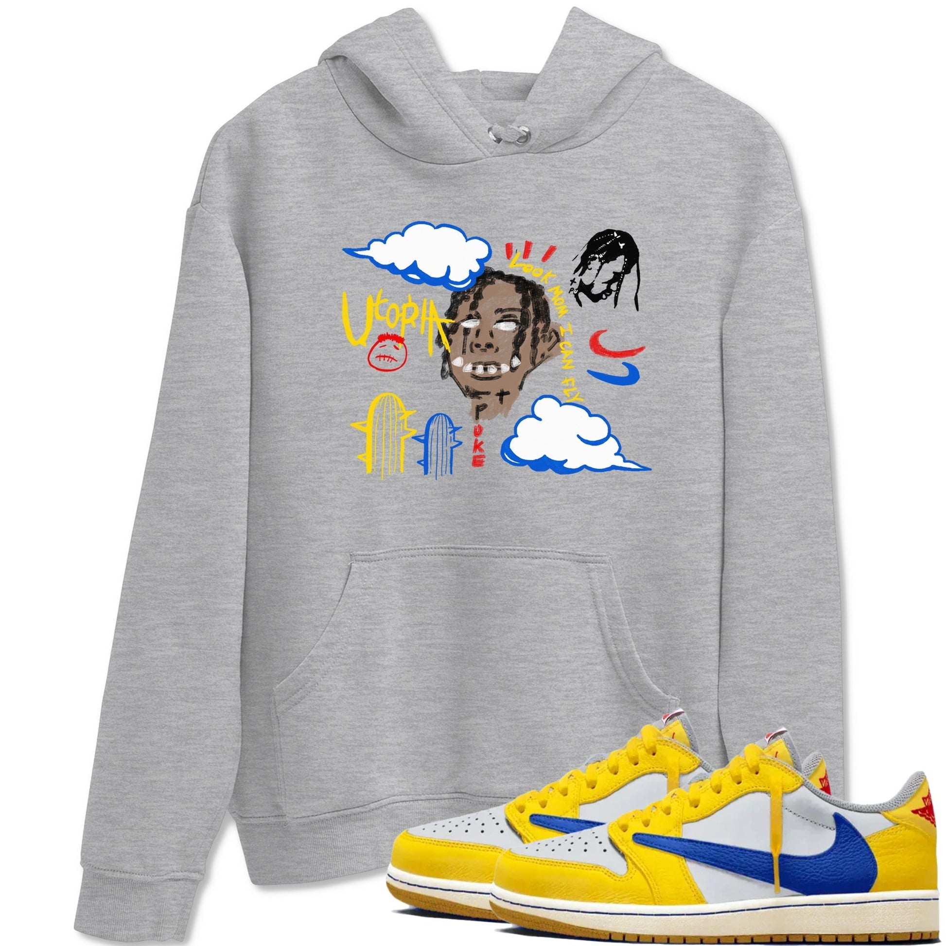I Can Fly Sneaker Tees - Air Jordan 1 Travis Scott Canary