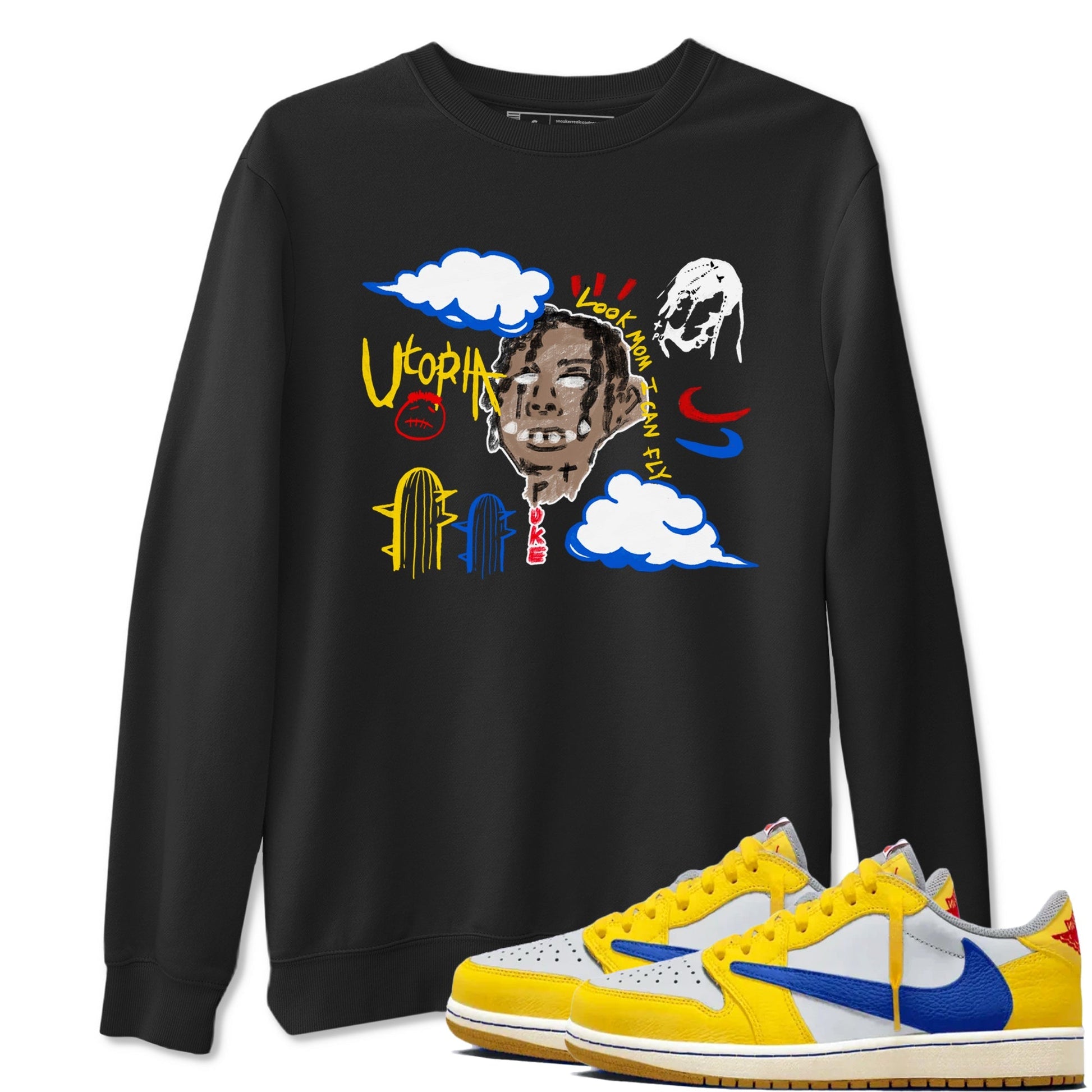 I Can Fly Sneaker Tees - Air Jordan 1 Travis Scott Canary