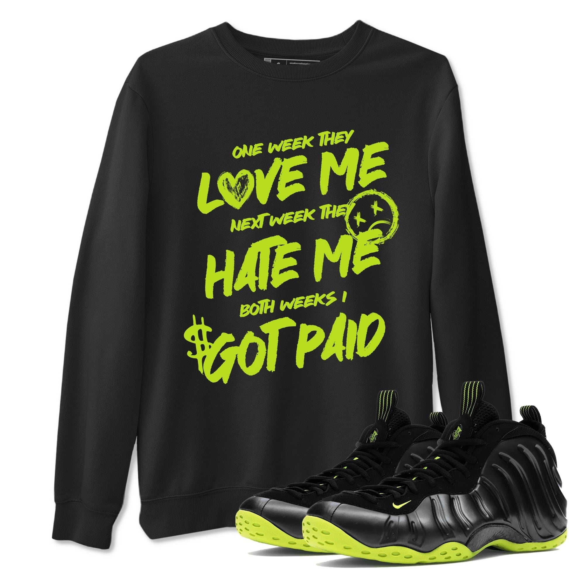 I Got Paid Sneaker Tees - Air Foamposite One Black Volt