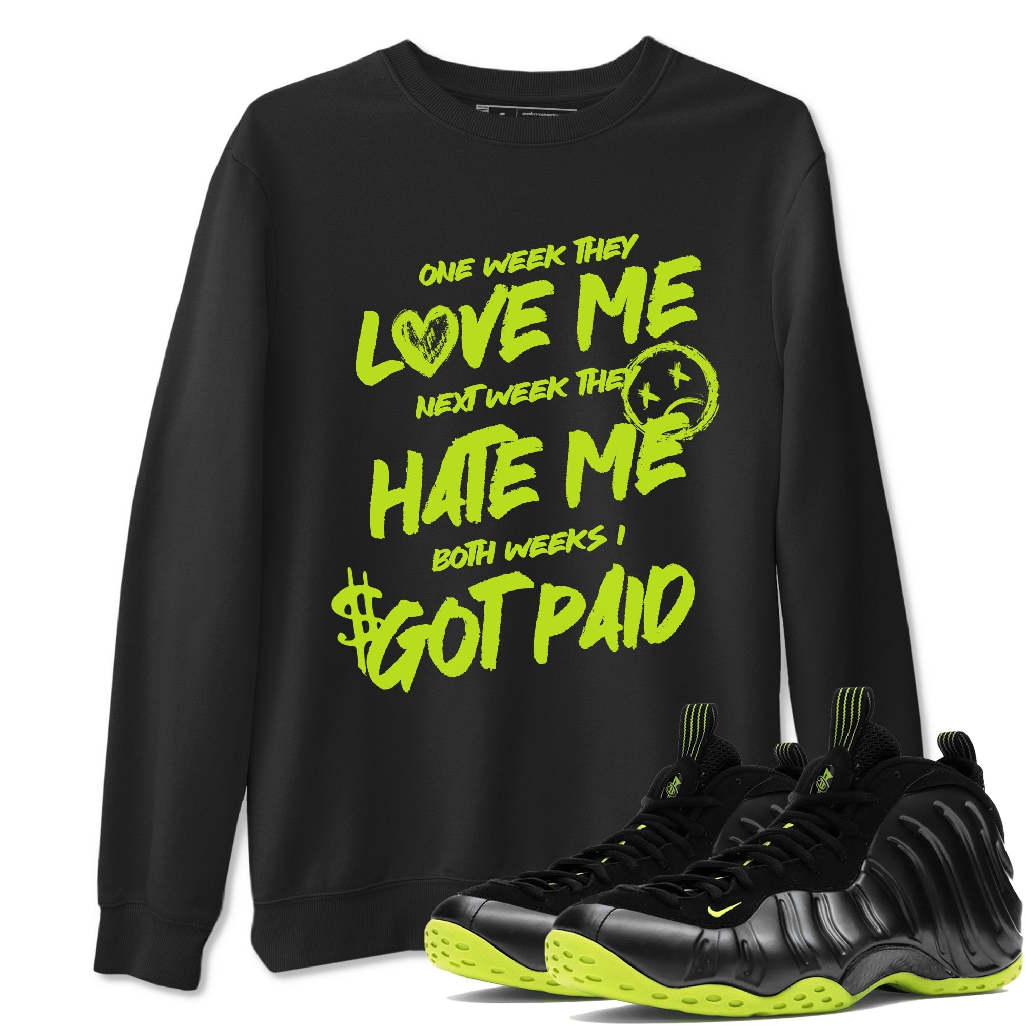 I Got Paid Sneaker Tees - Air Foamposite One Black Volt