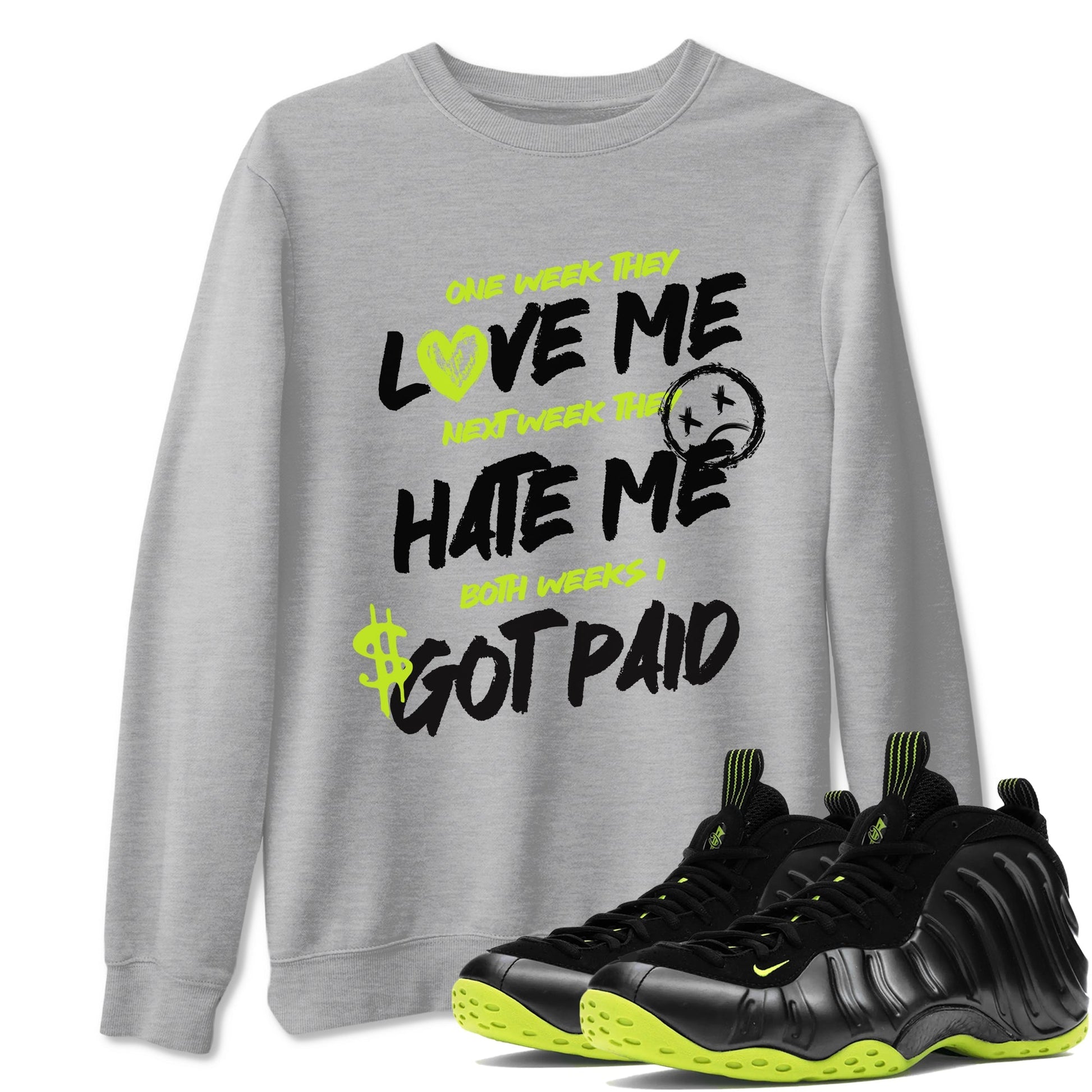 I Got Paid Sneaker Tees - Air Foamposite One Black Volt