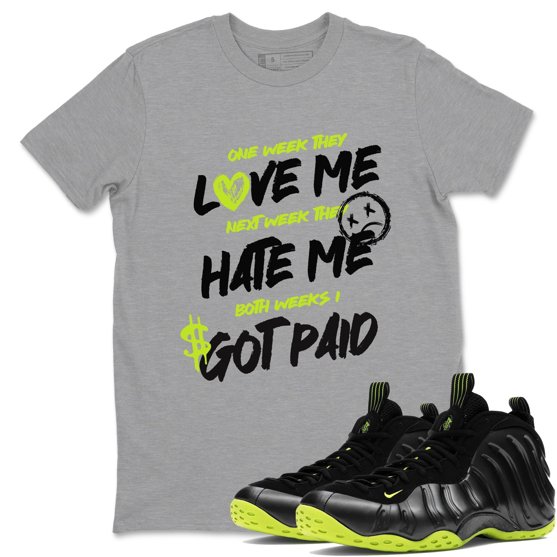 I Got Paid Sneaker Tees - Air Foamposite One Black Volt
