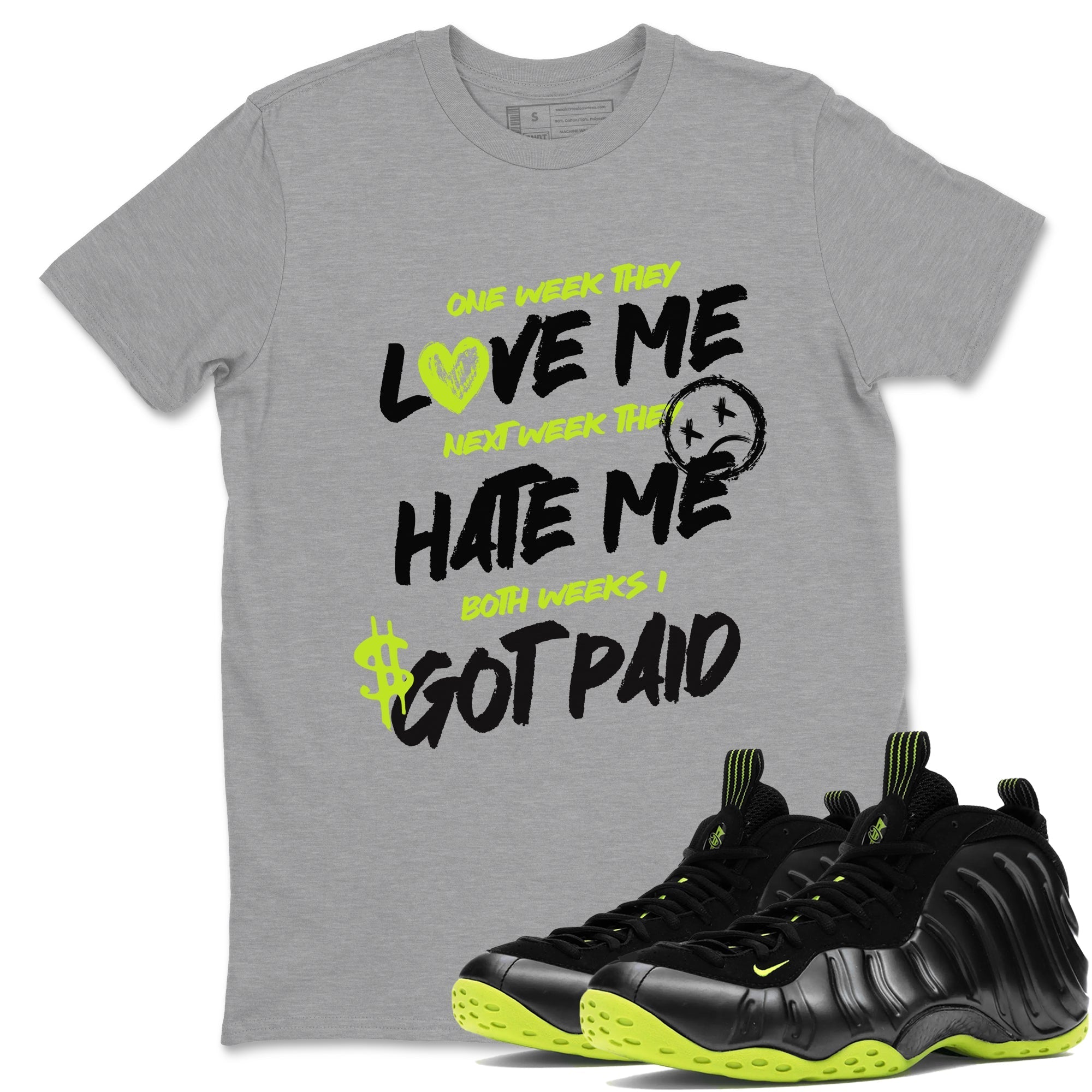 I Got Paid Sneaker Tees - Air Foamposite One Black Volt