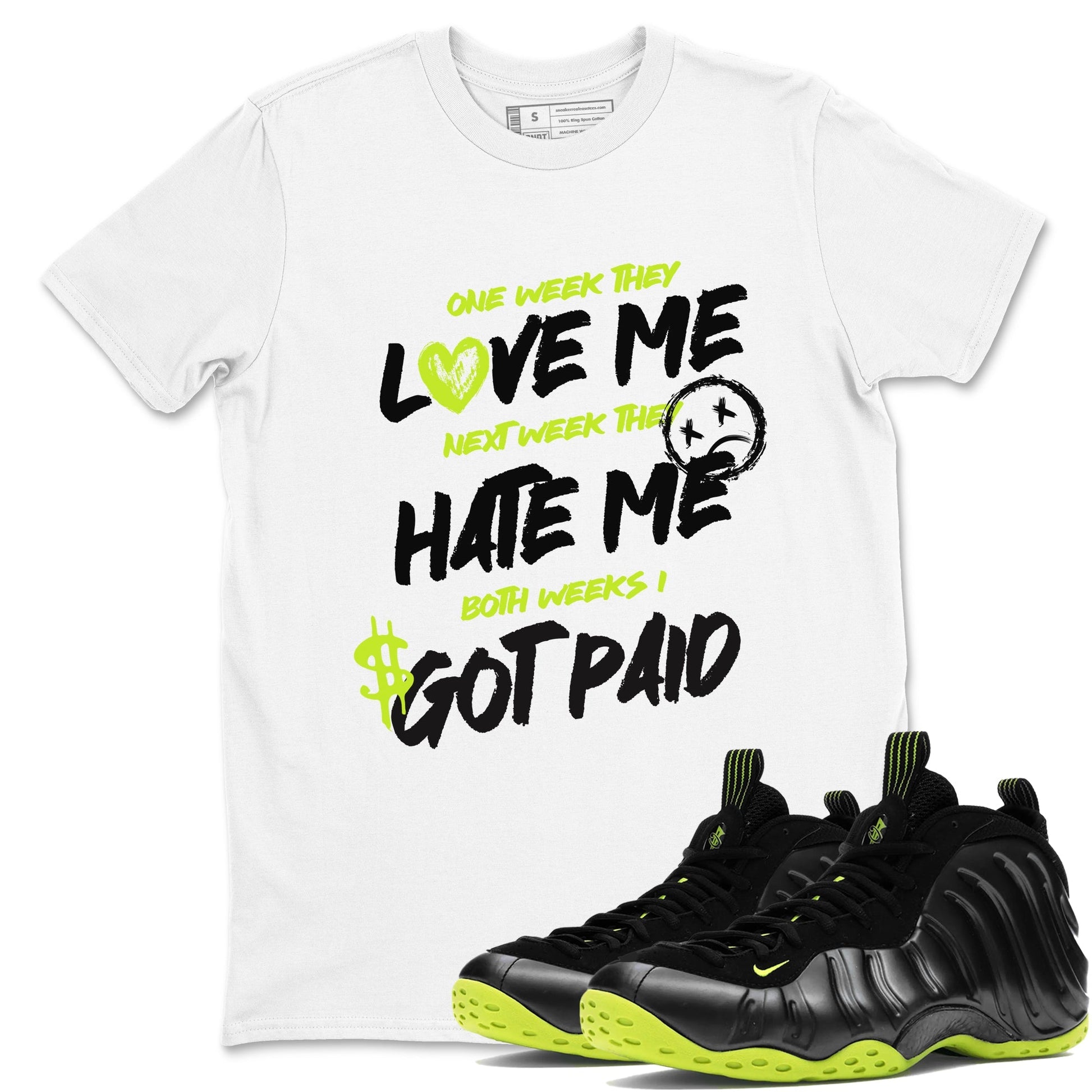 I Got Paid Sneaker Tees - Air Foamposite One Black Volt