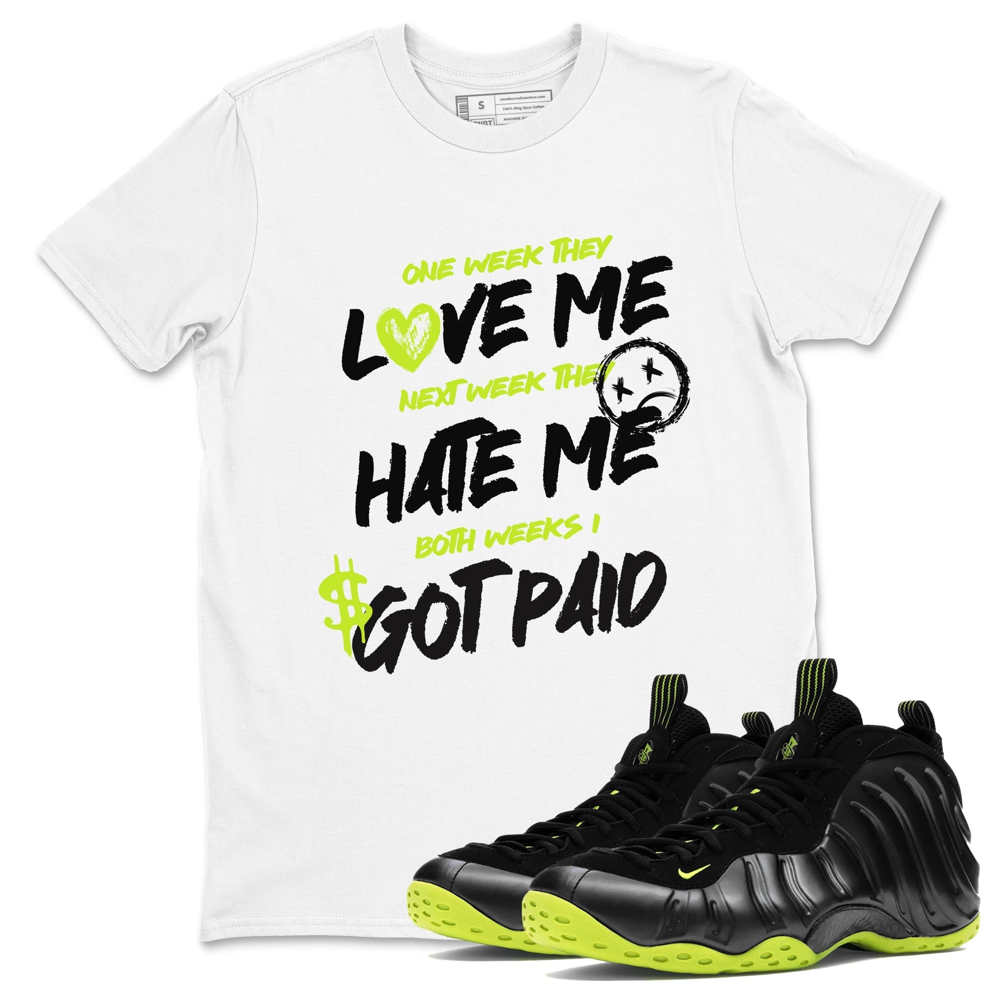 I Got Paid Sneaker Tees - Air Foamposite One Black Volt