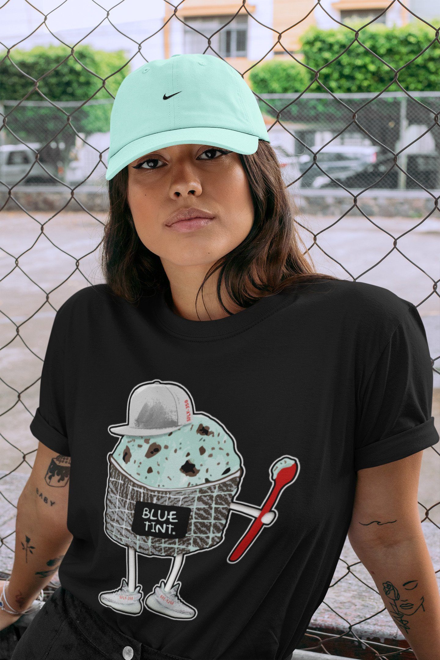 Ice Cream Swag Unisex Tops - Yeezy 350 Blue Tint