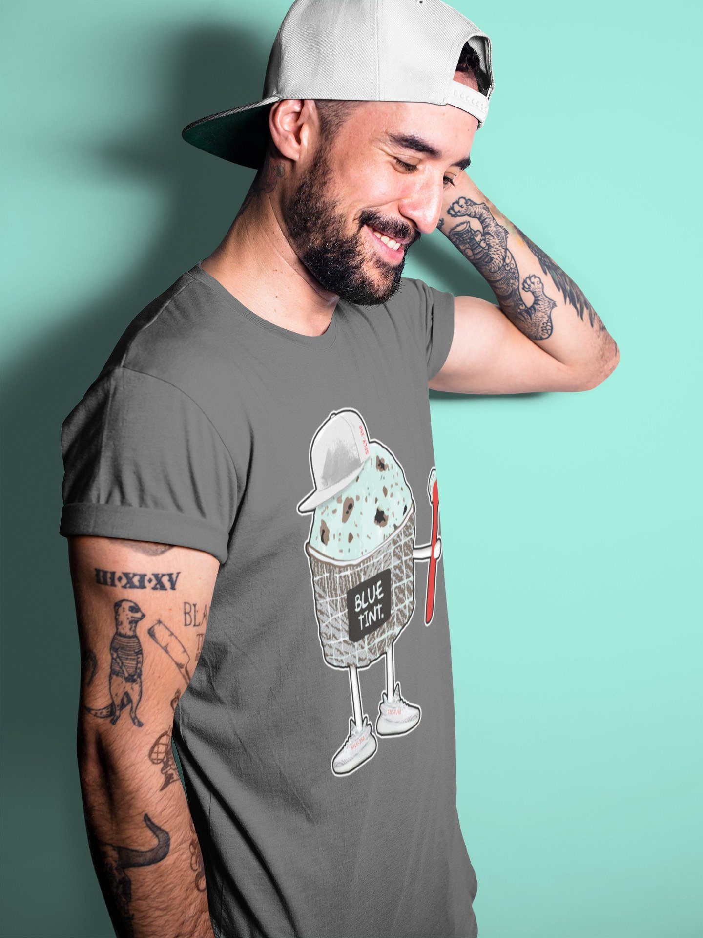 Ice Cream Swag Unisex Tops - Yeezy 350 Blue Tint