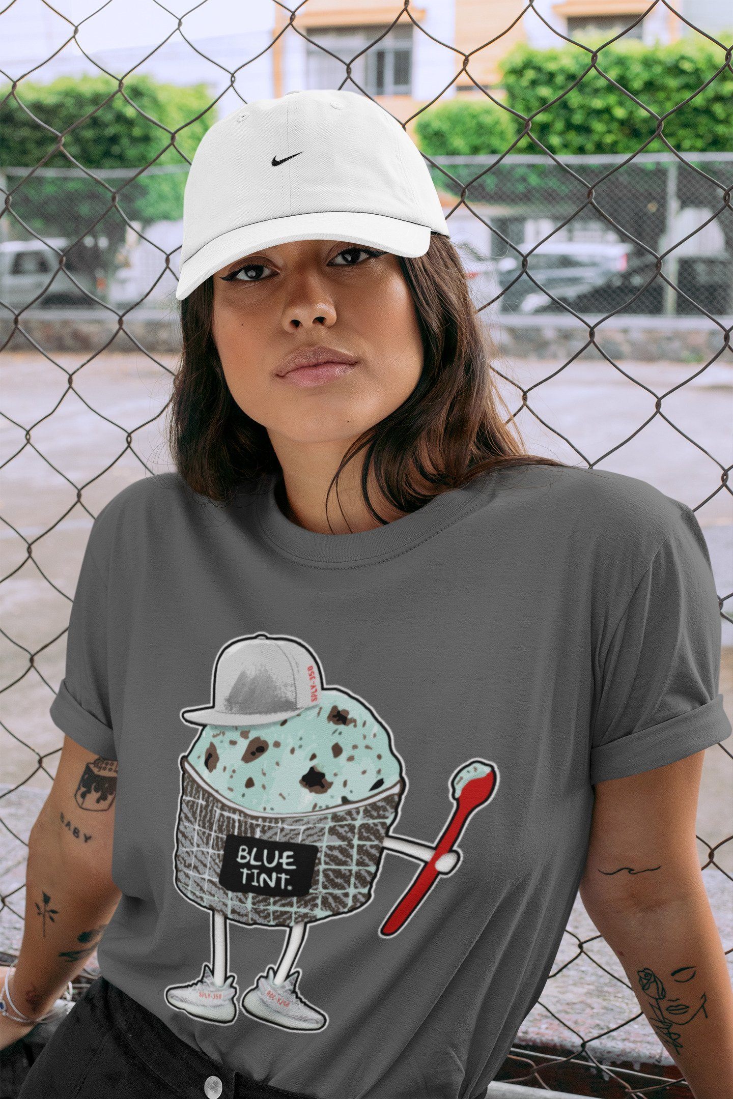 Ice Cream Swag Unisex Tops - Yeezy 350 Blue Tint
