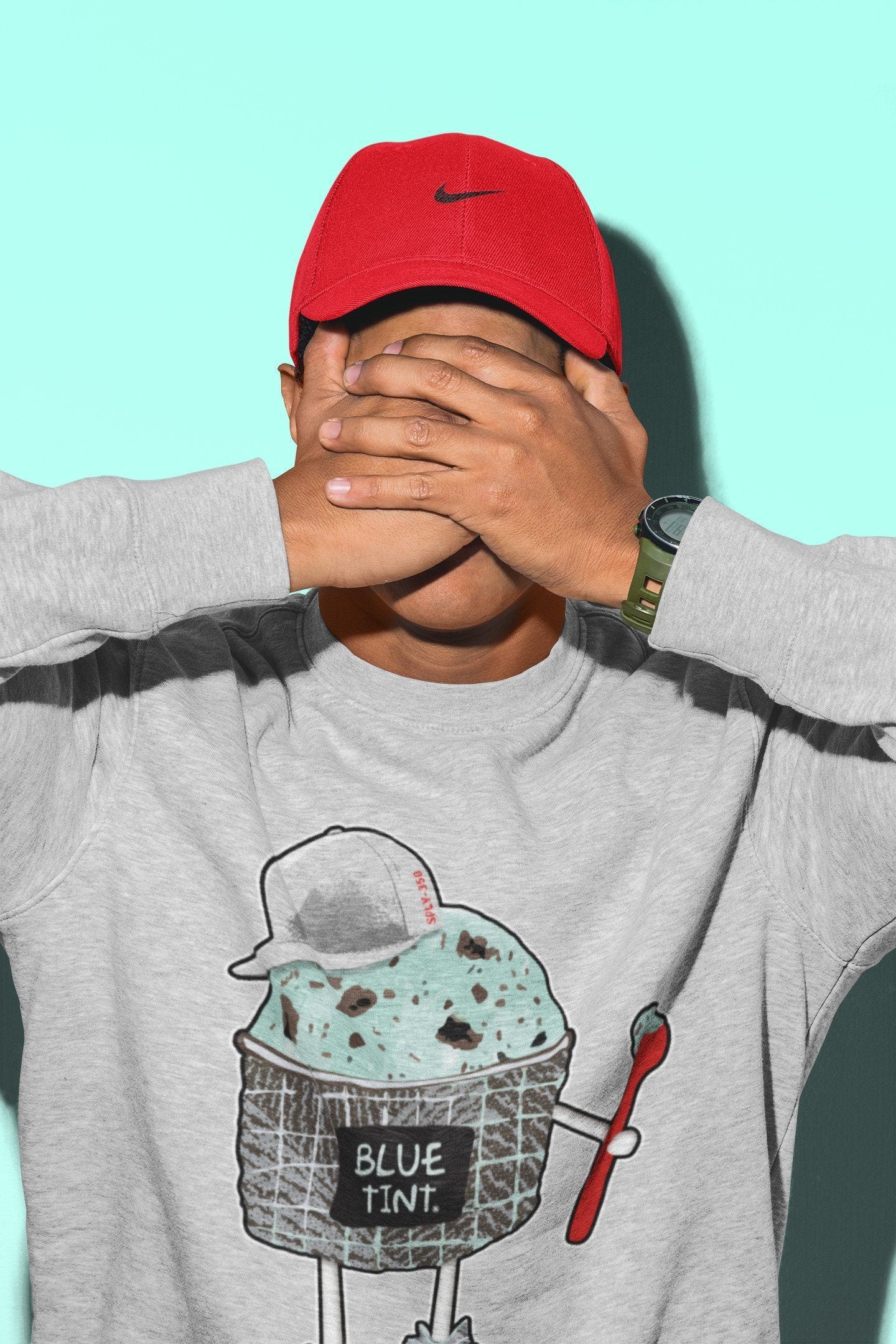 Ice Cream Swag Unisex Tops - Yeezy 350 Blue Tint