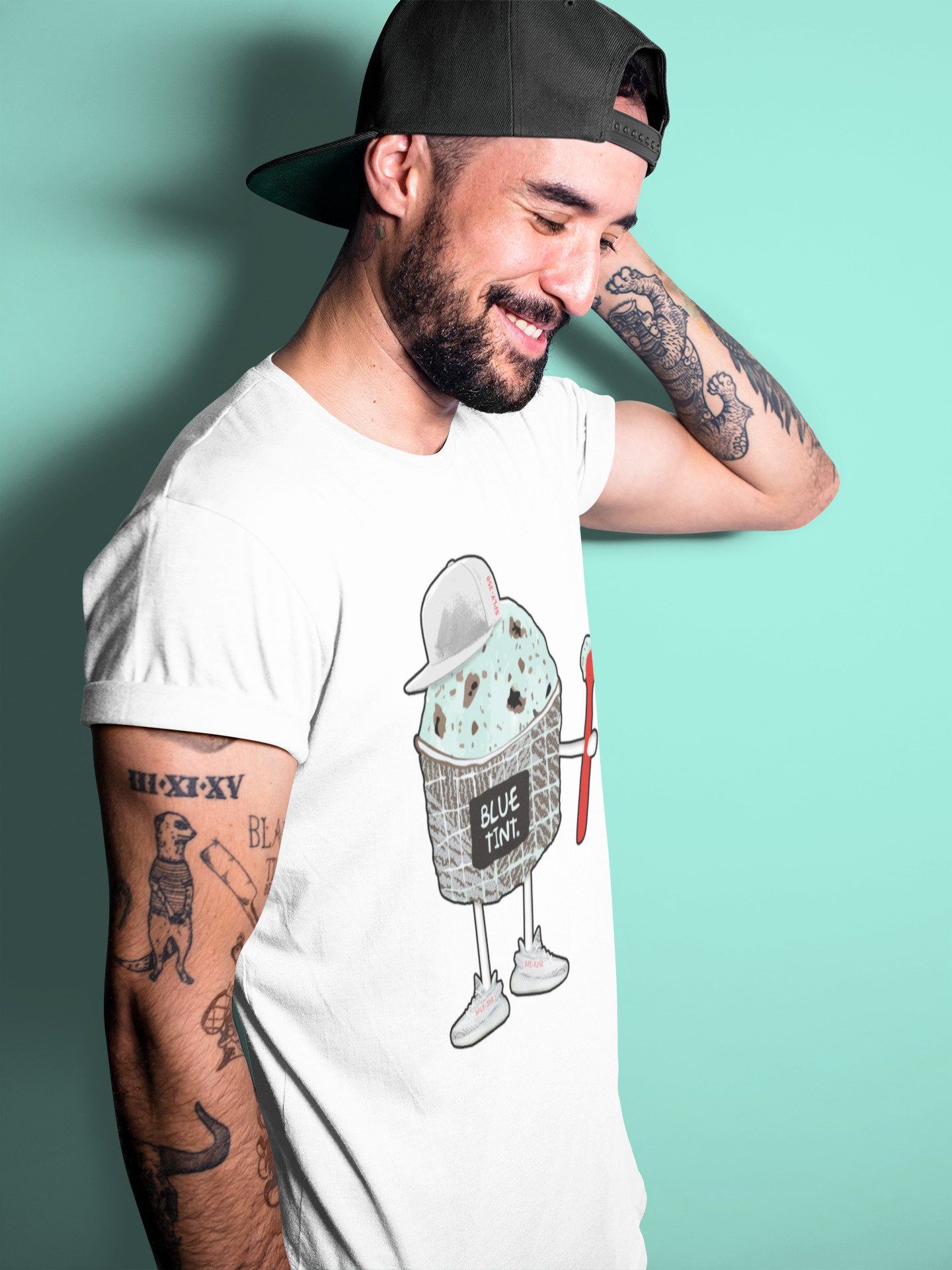 Ice Cream Swag Unisex Tops - Yeezy 350 Blue Tint