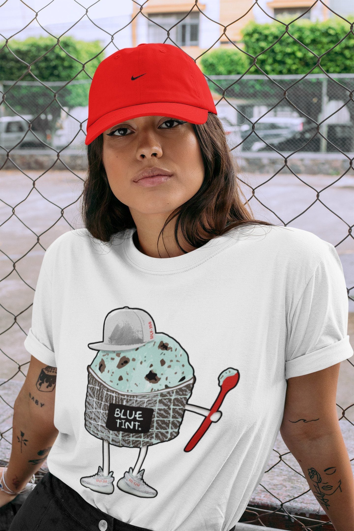 Ice Cream Swag Unisex Tops - Yeezy 350 Blue Tint