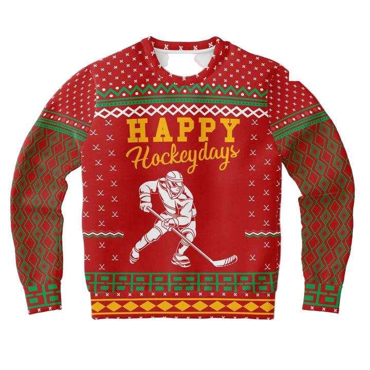 Ice Hockey Lovers Hockey For Xmas 3d Ugly Christmas Sweater ? Usalast