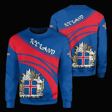Iceland Coat Of Arms Sweater Cricket Style J5W ? Usalast