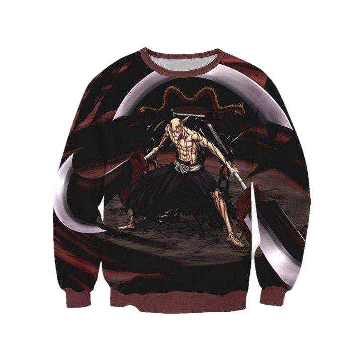 Ikkaku Madarame Red Sweater ? Bleach 3D Printed Sweater Sh9645 ? Usalast