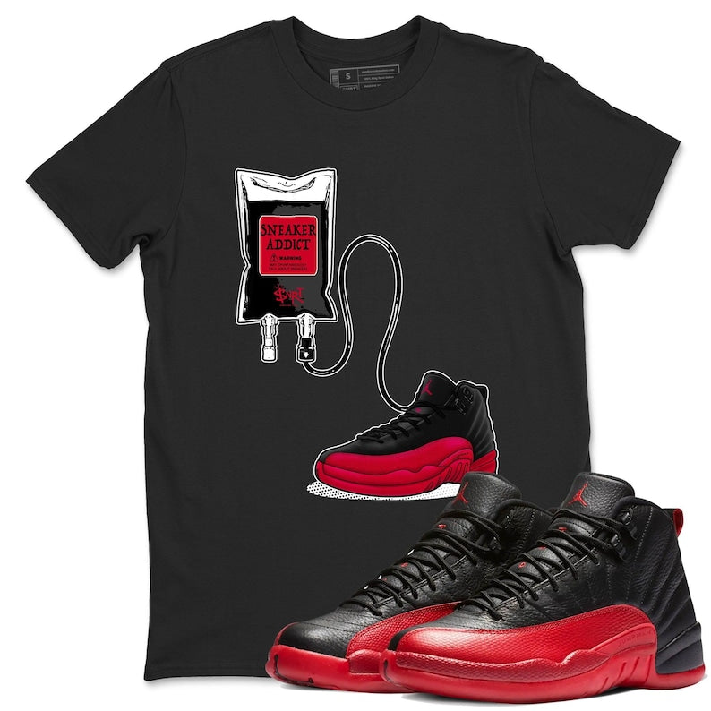 Sneaker Therapy Unisex Graphic T-Shirts To Match Sneakers 12s Retro Flu Game