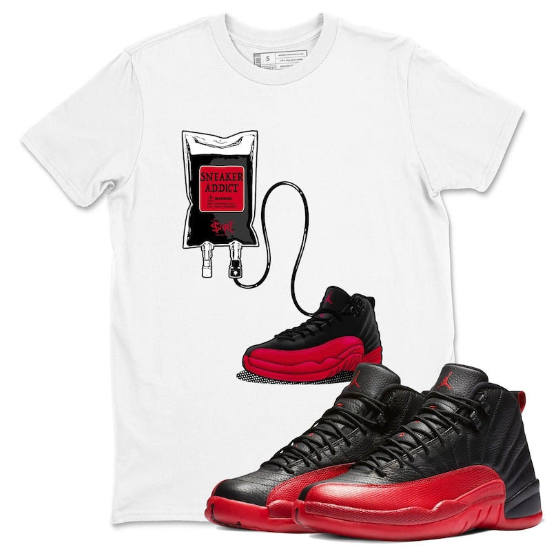 Sneaker Therapy Unisex Graphic T-Shirts To Match Sneakers 12s Retro Flu Game