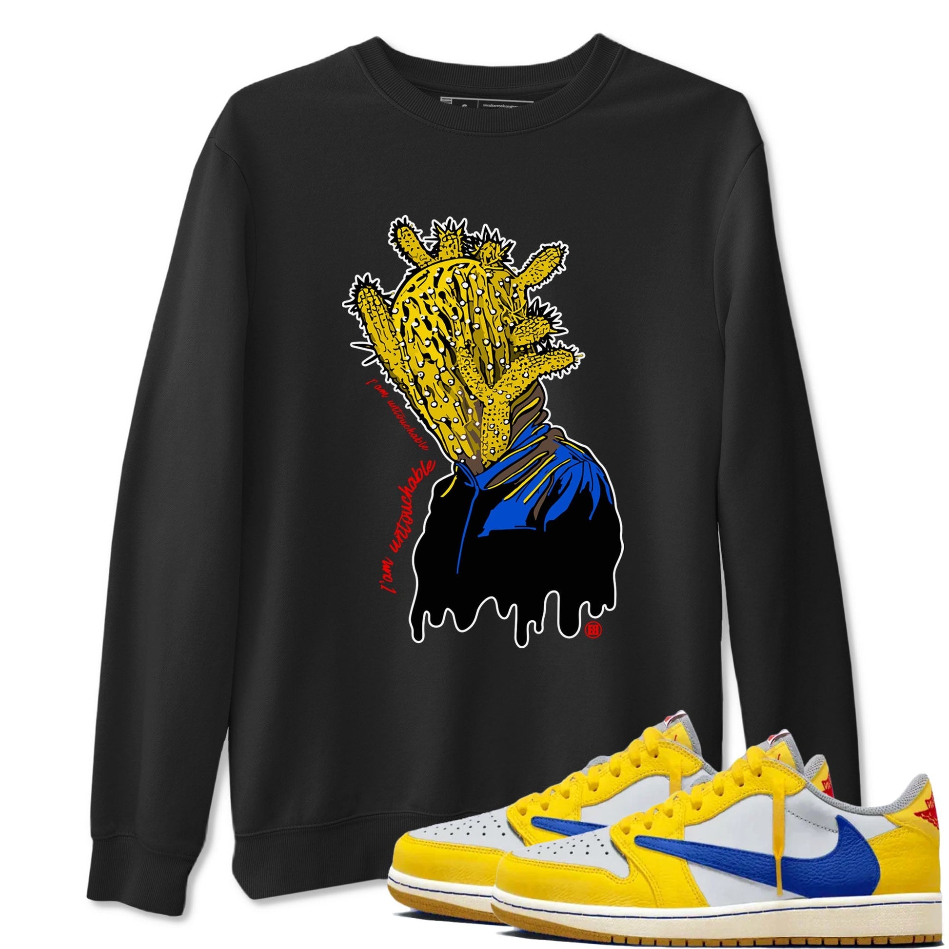 I'm Untouchable Sneaker Tees - Air Jordan 1 Travis Scott Canary