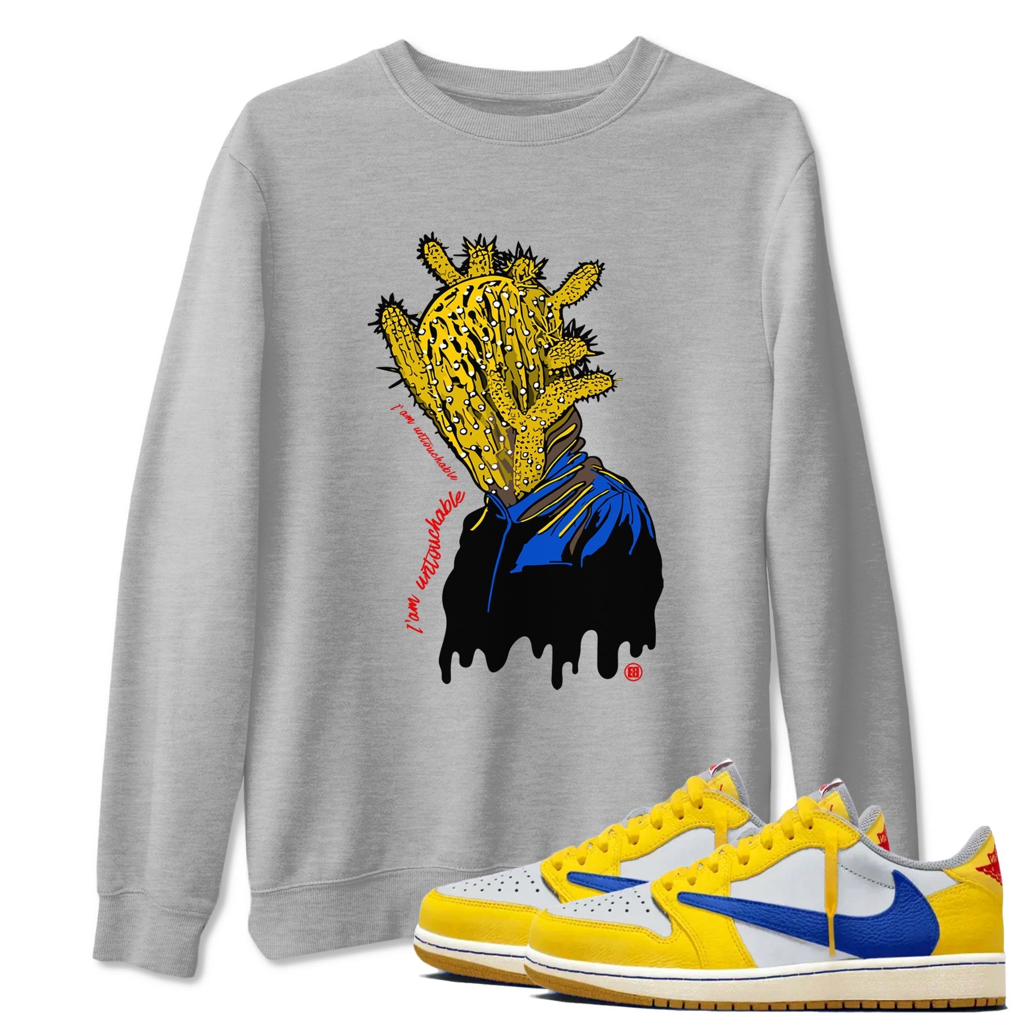 I'm Untouchable Sneaker Tees - Air Jordan 1 Travis Scott Canary
