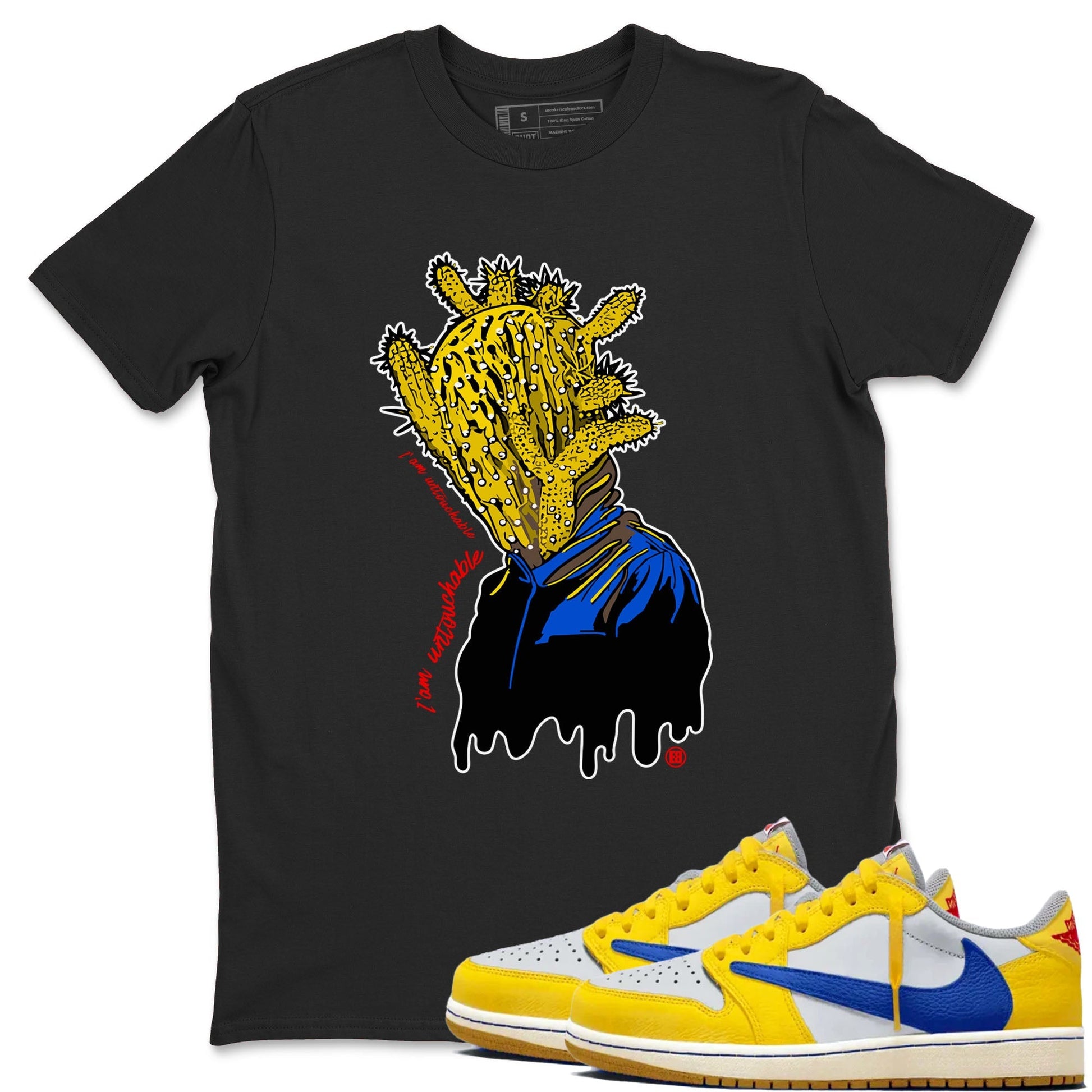 I'm Untouchable Sneaker Tees - Air Jordan 1 Travis Scott Canary