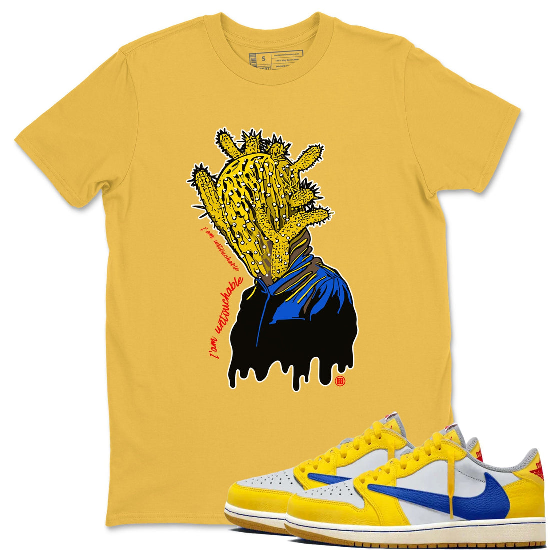 I'm Untouchable Sneaker Tees - Air Jordan 1 Travis Scott Canary