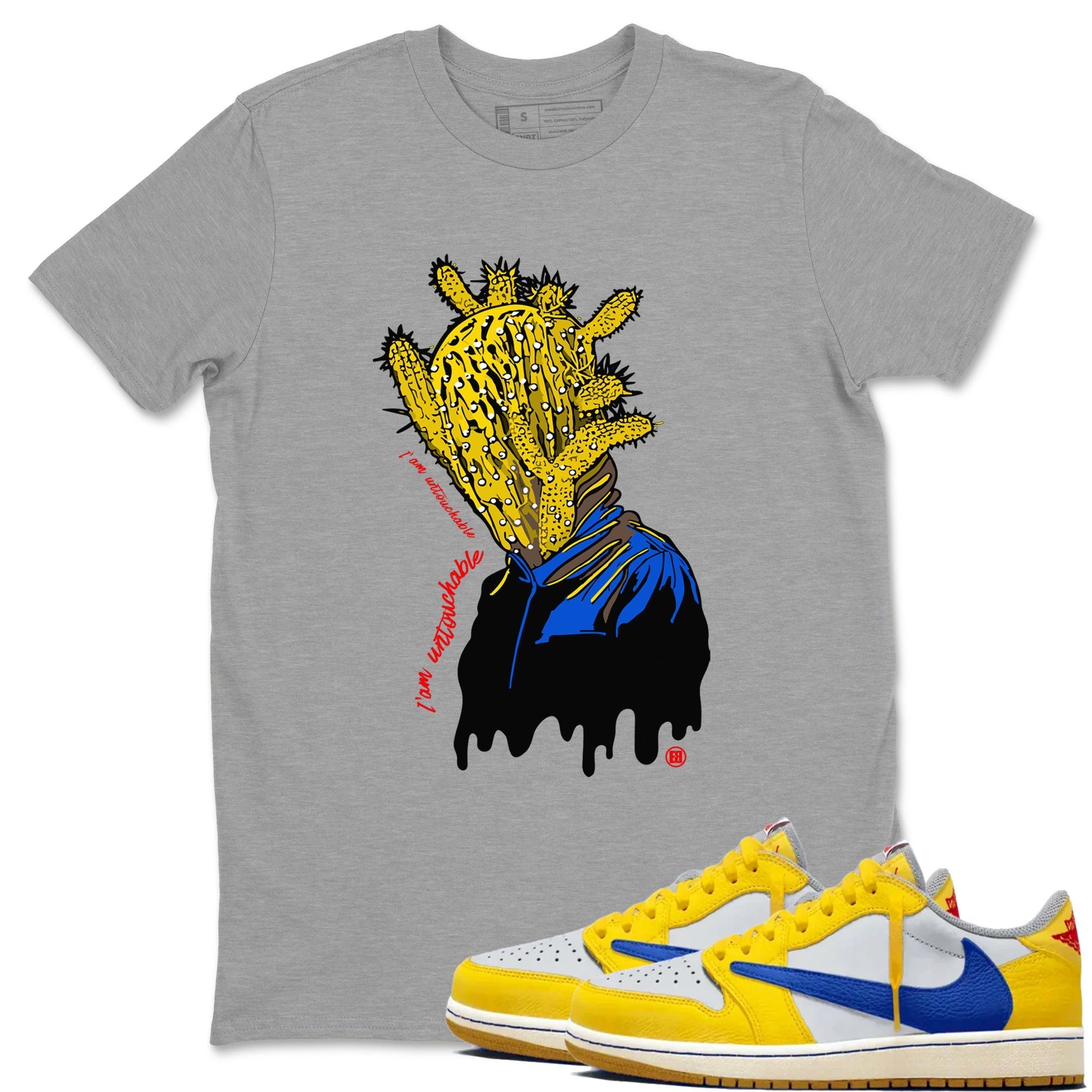 I'm Untouchable Sneaker Tees - Air Jordan 1 Travis Scott Canary