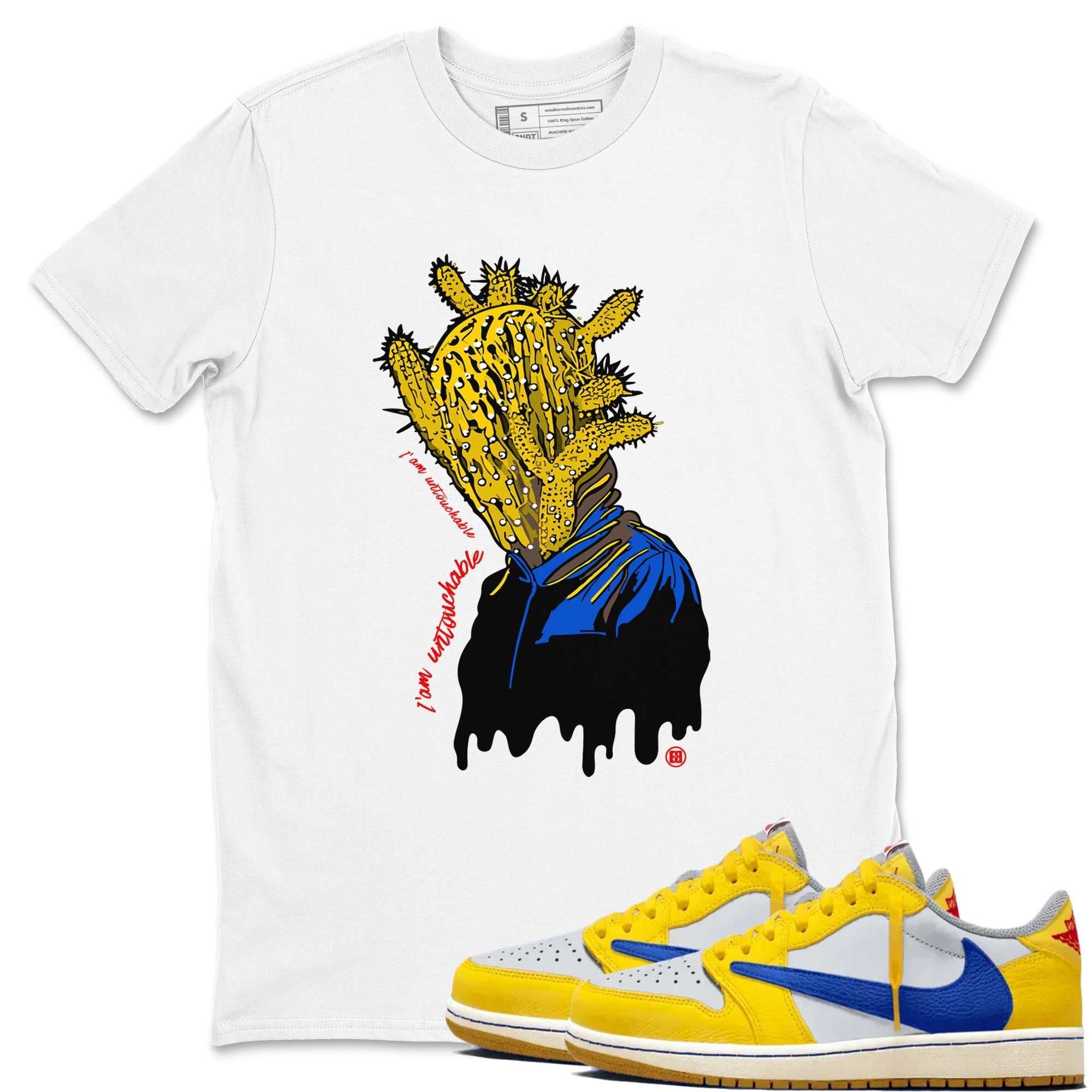 I'm Untouchable Sneaker Tees - Air Jordan 1 Travis Scott Canary