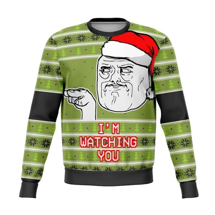 Im Watching You Meme Meme 2022 Design 3d Ugly Christmas Sweater ? Usalast