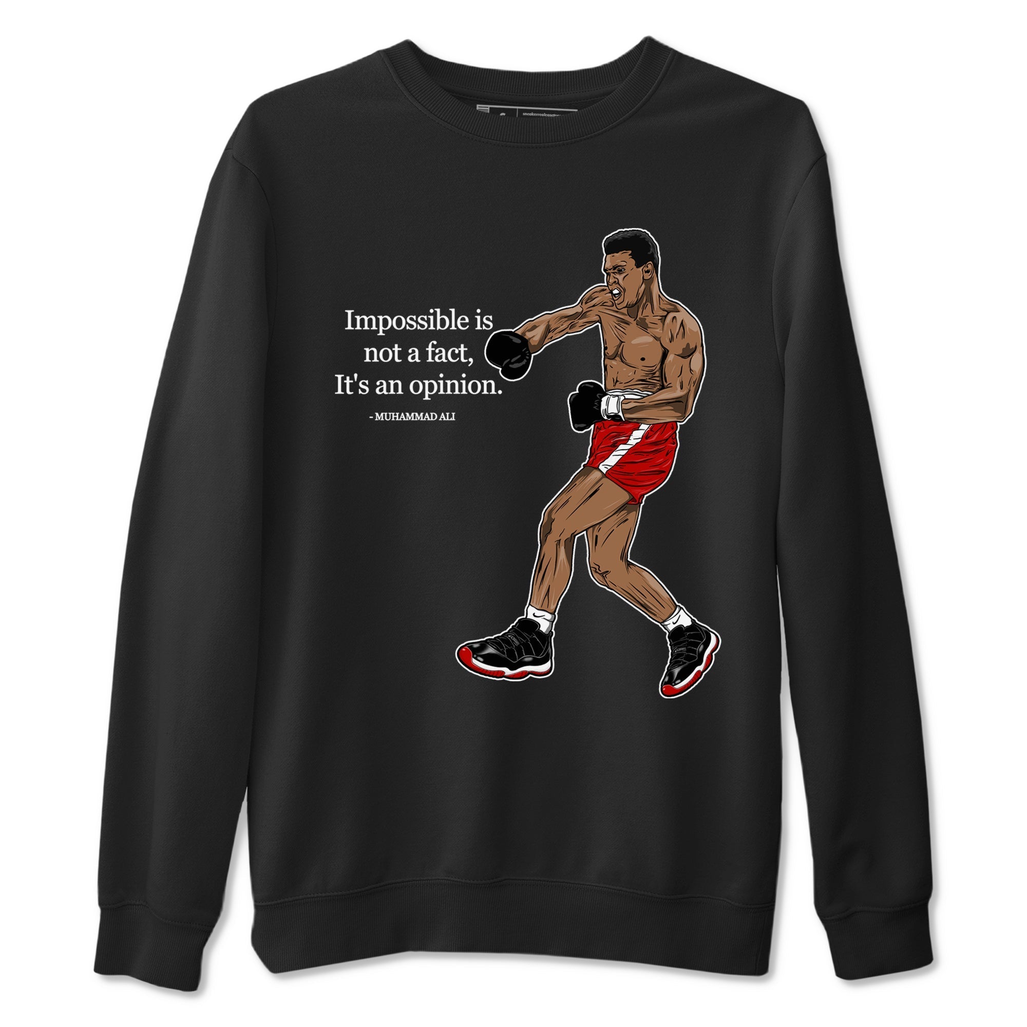 Impossible Is Not A Fact It's An Opinion Sneaker Tees - Air Jordan 11 Bred