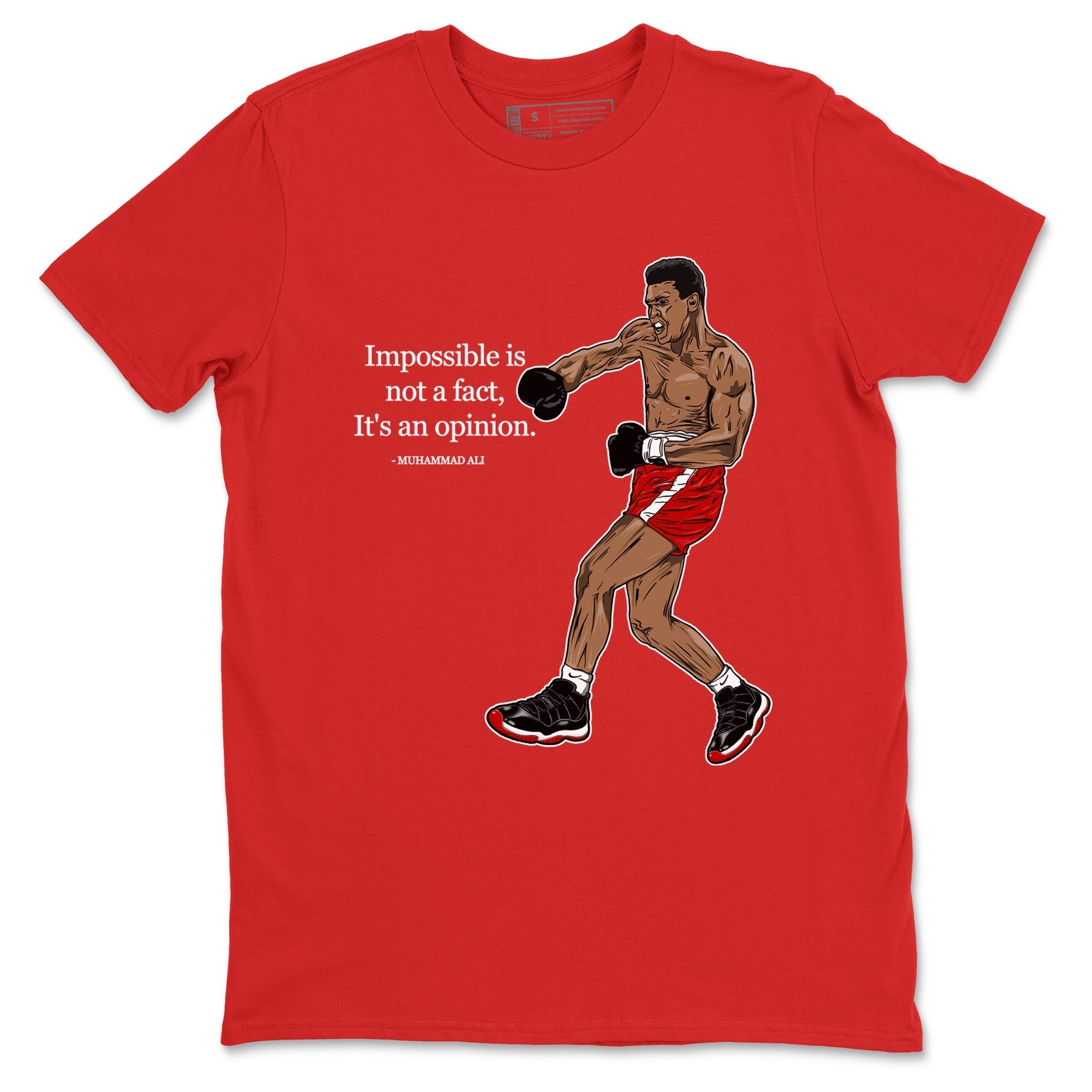 Impossible Is Not A Fact It's An Opinion Sneaker Tees - Air Jordan 11 Bred