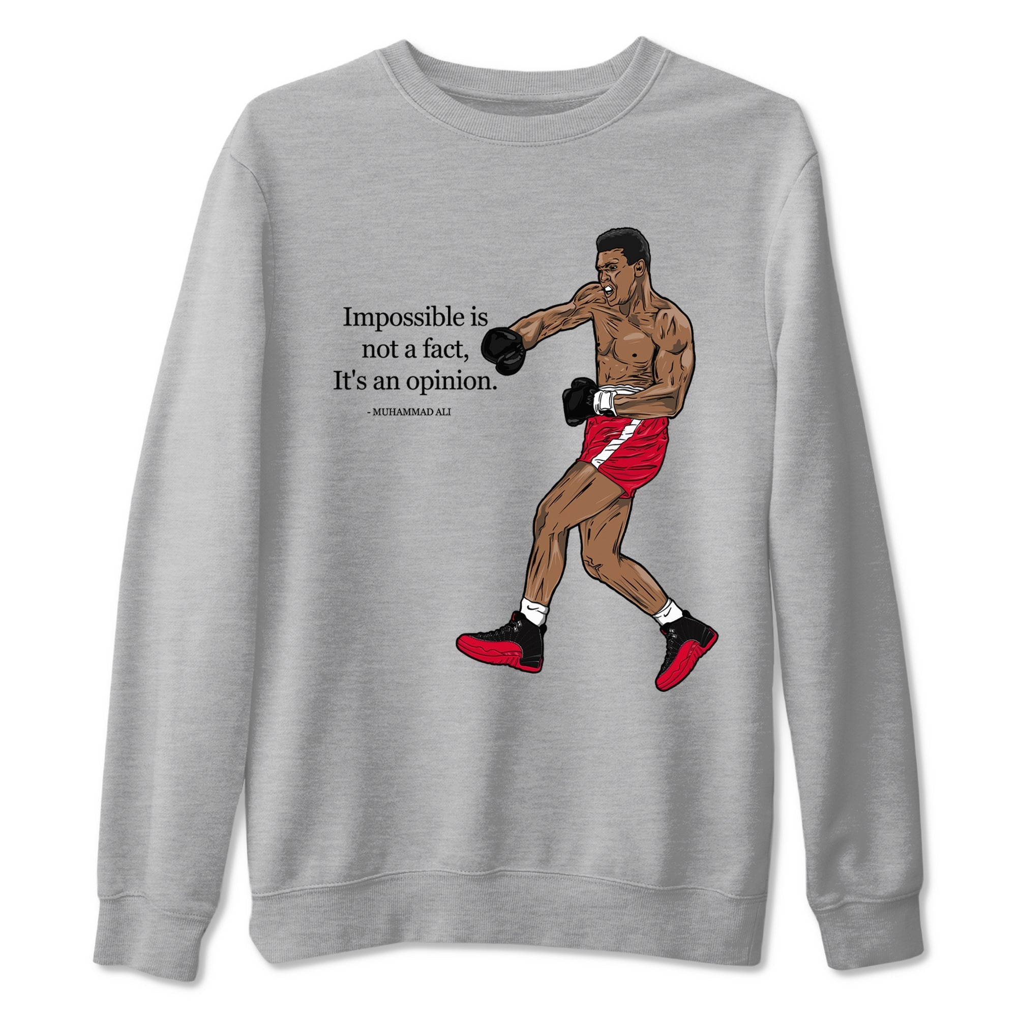 Impossible Is Not A Fact It's An Opinion Sneaker Tees - Air Jordan 12 Flu Game