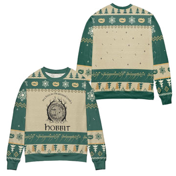 In A Hole In The Ground Lived A Hobbit Ugly Christmas Sweater ? Usalast