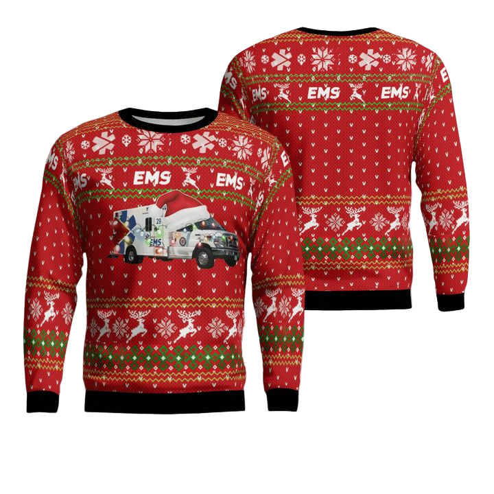 Indiana Indianapolis EMS Christmas Sweater 3D ? Usalast