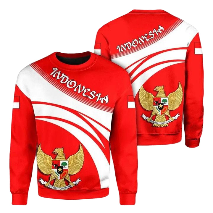 Indonesia Coat Of Arms Sweater Cricket Style J5W ? Usalast