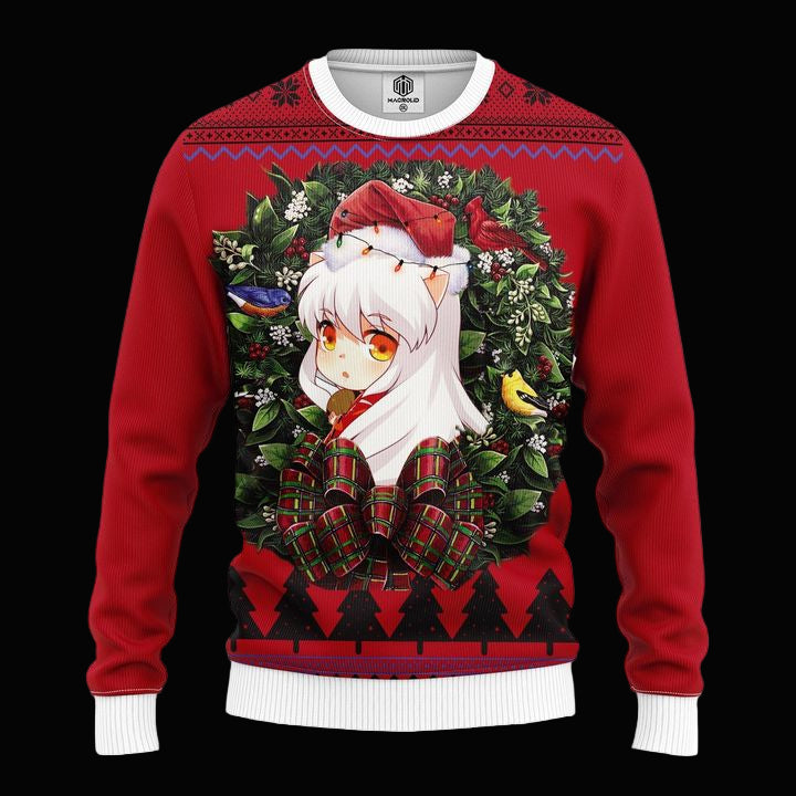 Inuyasha Cute Anime Ugly Christmas Sweater Thanksgiving Gift ? Usalast