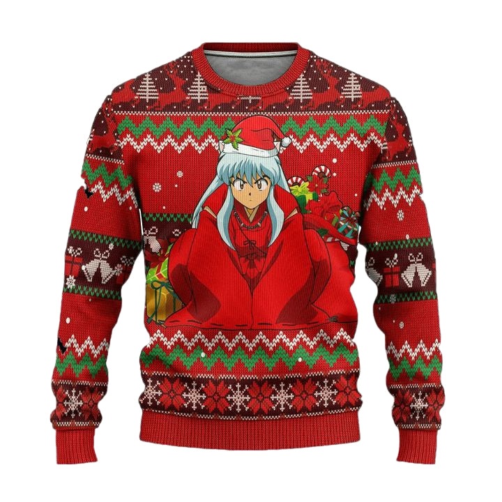 Inuyasha Ugly Christmas Sweater Anime Xmas Gift ? Usalast