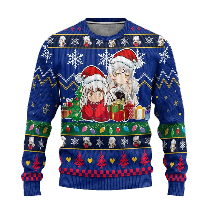 Inuyasha x Sesshomaru Anime Ugly Christmas Sweater InuYasha Xmas Gift ? Usalast