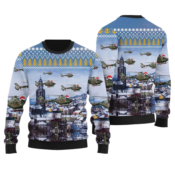 Irish Air Corps An tAerchor Eurocopter EC-135P-2 Christmas Sweater 3D ? Usalast