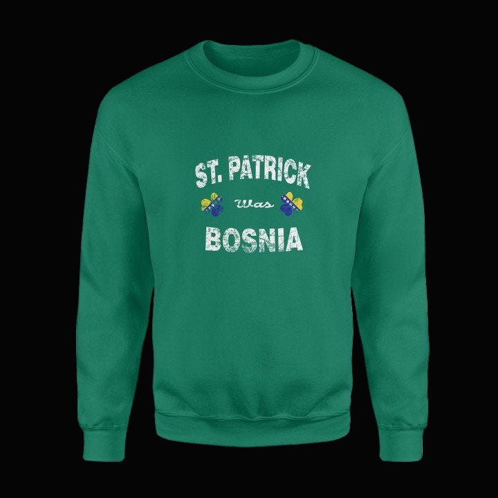 Irish St Patrick Was Bosnia Flag Shamrock Sweater ? Usalast