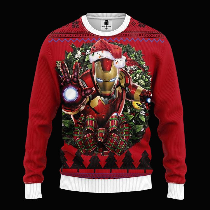 Iron Man Cartoon Noel Mc Ugly Christmas Sweater Thanksgiving Gift ? Usalast