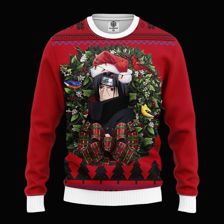 Itachi Uchiha Naruto Noel Mc Ugly Christmas Sweater Thanksgiving Gift ? Usalast