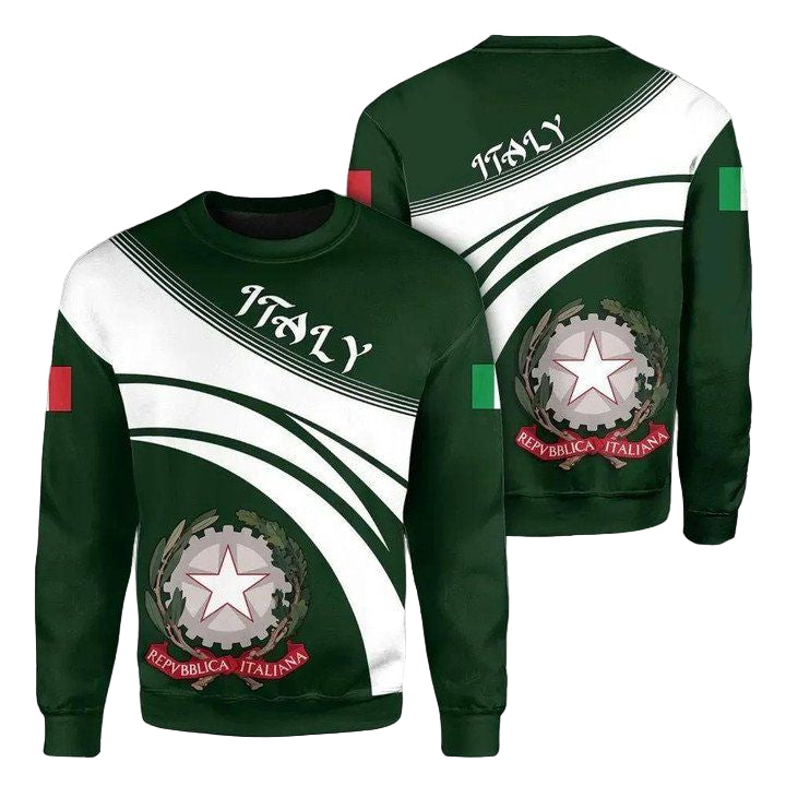 Italy Coat Of Arms Sweater Cricket Style J5W ? Usalast